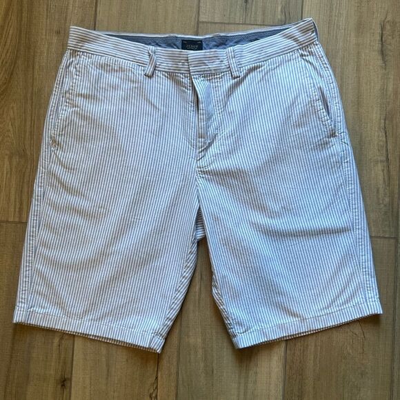 J. Crew shorts | Baby Blue Pinstripes | 33” waist 10.5” inseam - Picture 1 of 6